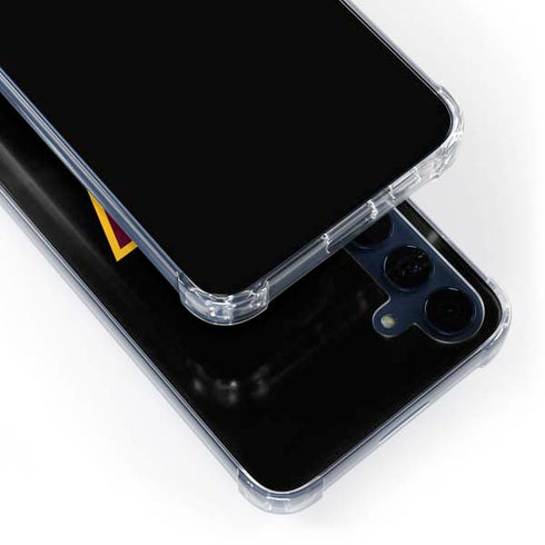 NFL Washington Commanders Black Background Galaxy A55 5G Clear Case