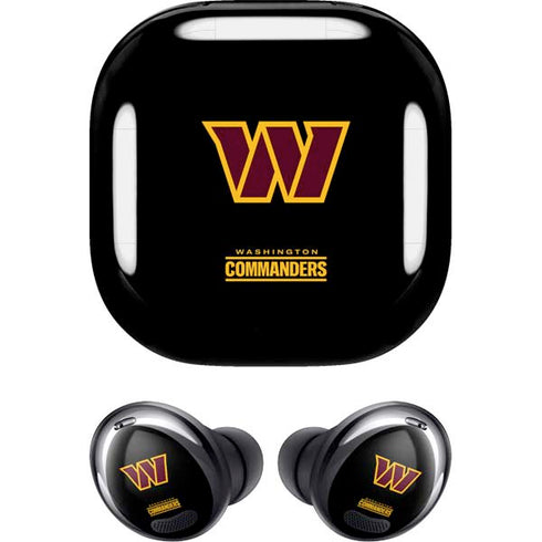NFL Washington Commanders Black Background Galaxy Buds Pro Skin