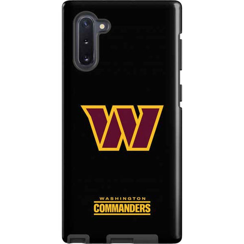 NFL Washington Commanders Black Background Galaxy Cases