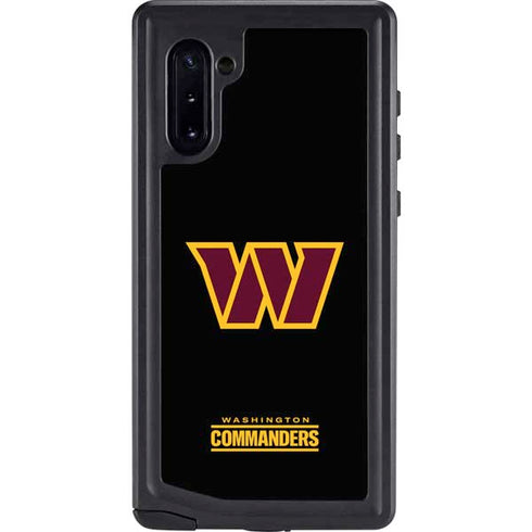 NFL Washington Commanders Black Background Galaxy Cases