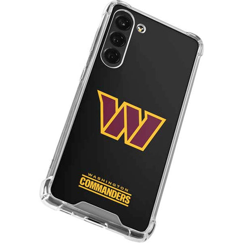 NFL Washington Commanders Black Background Galaxy S24 FE Clear Case
