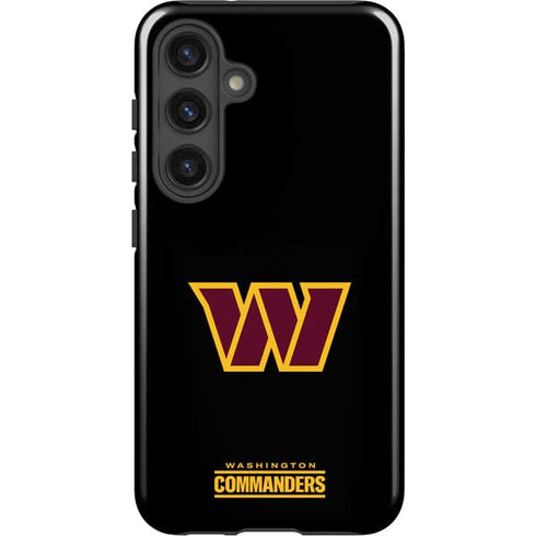NFL Washington Commanders Black Background Galaxy S25 Impact Case