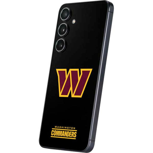 NFL Washington Commanders Black Background Galaxy S25 Plus Skin