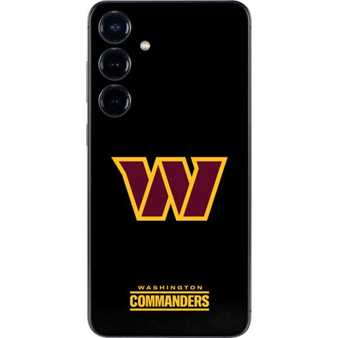 NFL Washington Commanders Black Background Galaxy S25 Skin