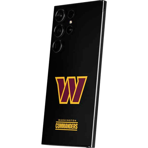 NFL Washington Commanders Black Background Galaxy S25 Ultra Skin