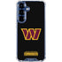 NFL Washington Commanders Black Background Galaxy S25 FE Clear Case