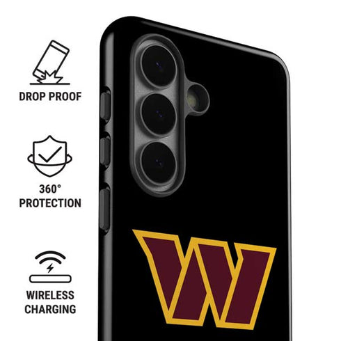 NFL Washington Commanders Black Background Galaxy S26 Impact Case