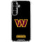 NFL Washington Commanders Black Background Galaxy S26 Plus Clear Case