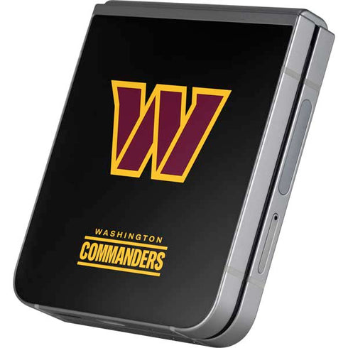 NFL Washington Commanders Black Background Galaxy Z Flip6 Skin