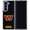 NFL Washington Commanders Black Background Galaxy Z Fold5 5G Clear Case
