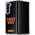 NFL Washington Commanders Black Background Galaxy Z Fold5 5G Clear Case