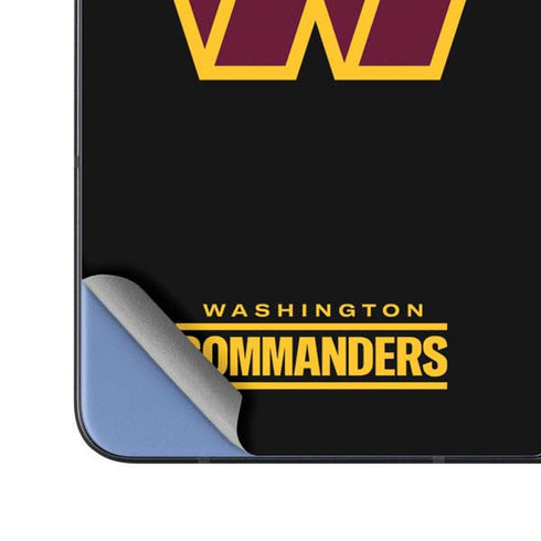 NFL Washington Commanders Black Background Galaxy Z Fold5 5G Skin