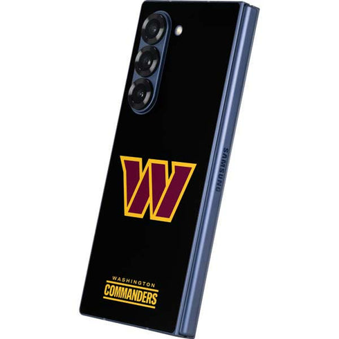 NFL Washington Commanders Black Background Galaxy Z Fold6 Skin