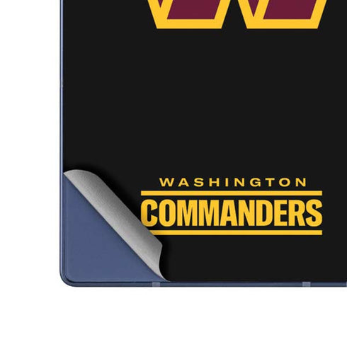 NFL Washington Commanders Black Background Galaxy Z Fold6 Skin