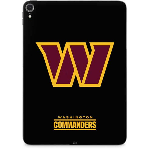 NFL Washington Commanders Black Background Apple iPad Pro Skin