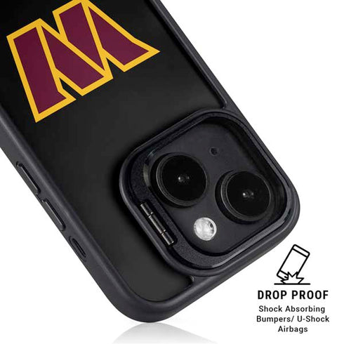 NFL Washington Commanders Black Background iPhone 14 Plus Kickstand Case