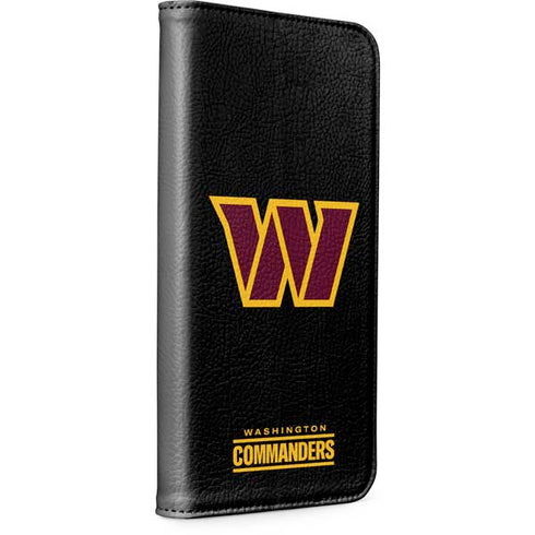 NFL Washington Commanders Black Background iPhone 15 Pro Folio Case