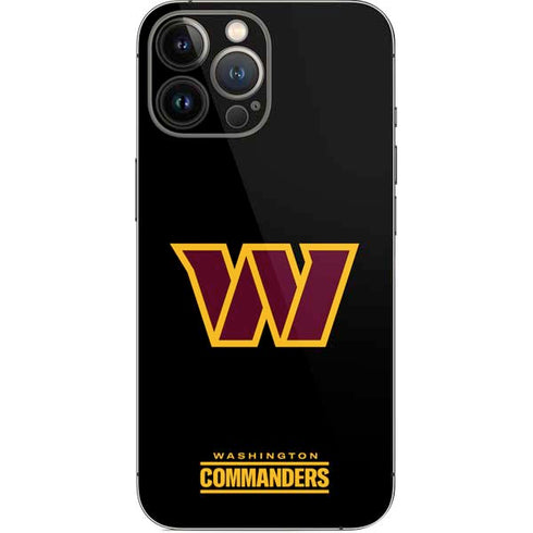 NFL Washington Commanders Black Background iPhone 15 Pro Max Skin