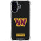NFL Washington Commanders Black Background iPhone 16 Clear Case