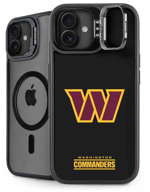 NFL Washington Commanders Black Background iPhone 16 Plus Kickstand Case