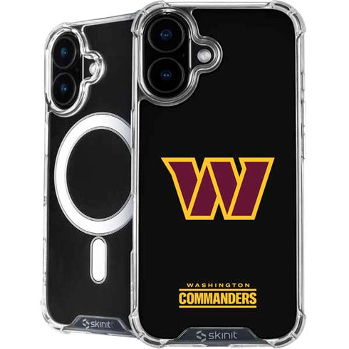 NFL Washington Commanders Black Background iPhone 16 Plus MagSafe Case