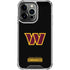 NFL Washington Commanders Black Background iPhone 16 Pro Max Clear Case