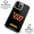 NFL Washington Commanders Black Background iPhone 16 Pro Max Clear Case