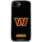 NFL Washington Commanders Black Background iPhone 16e Clear Case