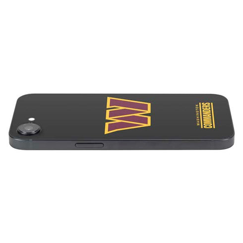 NFL Washington Commanders Black Background iPhone 16e Skin