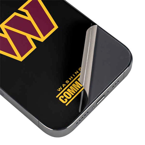 NFL Washington Commanders Black Background iPhone 16e Skin