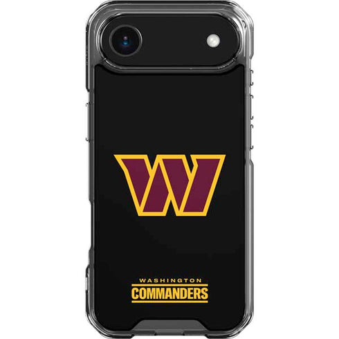 NFL Washington Commanders Black Background iPhone 17 Air Clear Case