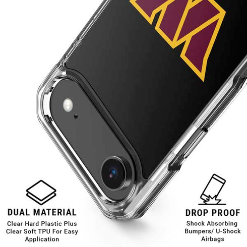 NFL Washington Commanders Black Background iPhone 17 Air Clear Case