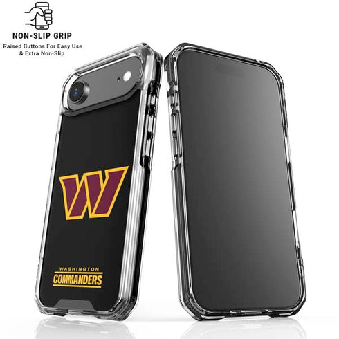 NFL Washington Commanders Black Background iPhone 17 Air Clear Case