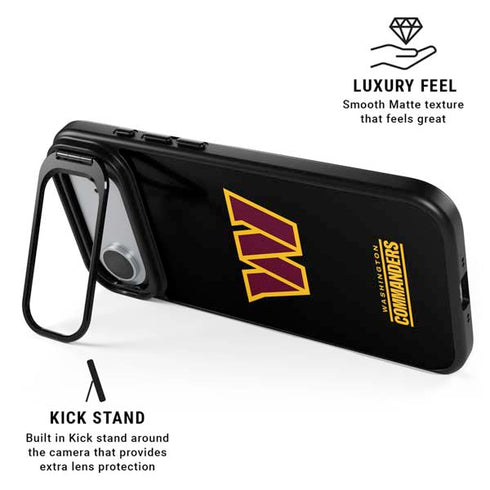 NFL Washington Commanders Black Background iPhone 17 Air Kickstand Case