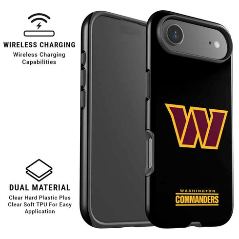 NFL Washington Commanders Black Background iPhone 17 Air Magsafe Impact Case