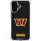 NFL Washington Commanders Black Background iPhone 17 Clear Case