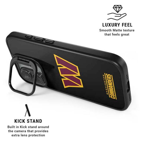 NFL Washington Commanders Black Background iPhone 17 Kickstand Case