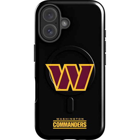 NFL Washington Commanders Black Background iPhone 17 Magsafe Impact Case