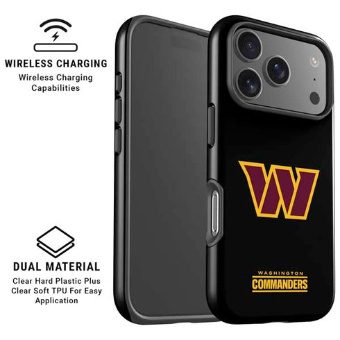 NFL Washington Commanders Black Background iPhone 17 Pro Max Magsafe Impact Case
