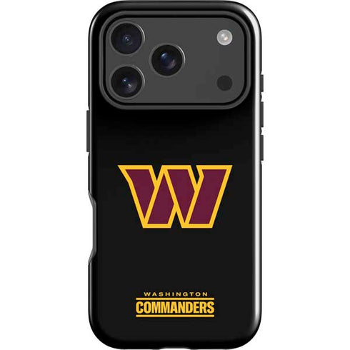 NFL Washington Commanders Black Background iPhone 18 Pro Impact Case