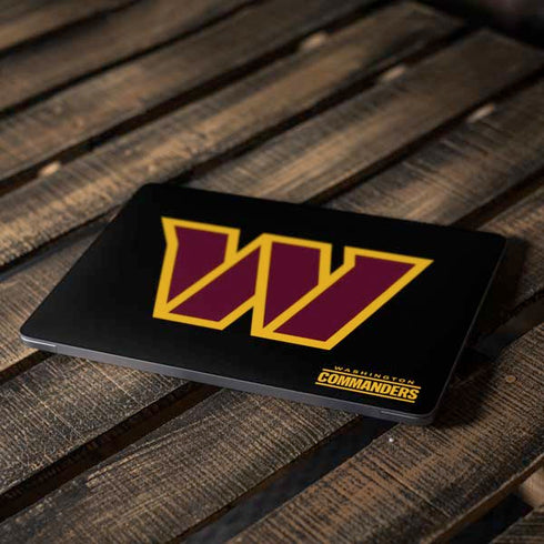 NFL Washington Commanders Black Background Apple MacBook Air Skin