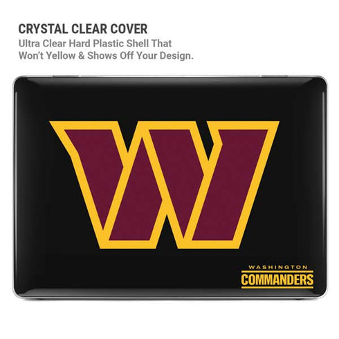 NFL Washington Commanders Black Background MacBook Pro 14in (2021-24) Case plus Skin