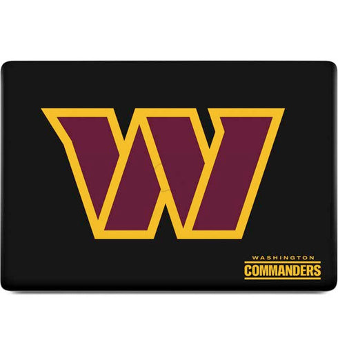 NFL Washington Commanders Black Background MacBook Skins
