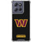 NFL Washington Commanders Black Background Moto G 5G (2025) Clear Case