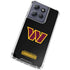 NFL Washington Commanders Black Background Moto G 5G (2025) Clear Case