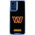 NFL Washington Commanders Black Background Moto G 5G (2024) Clear Case