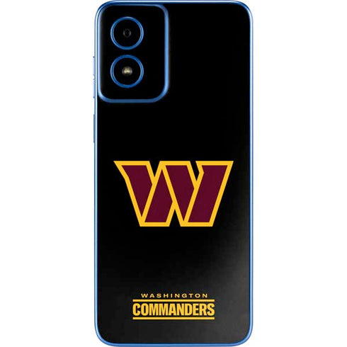 NFL Washington Commanders Black Background Moto G Play 4G (2024) Skin