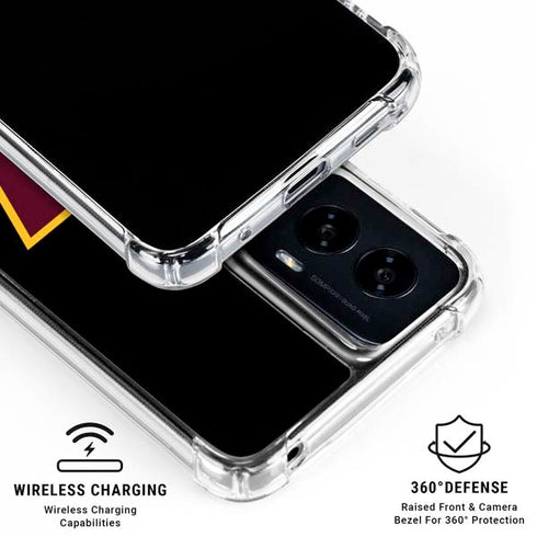 NFL Washington Commanders Black Background Moto G Power 5G (2024) Clear Case