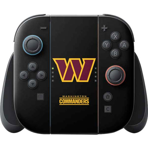 NFL Washington Commanders Black Background Nintendo Switch 2 (2025) Joy-Con Controller Skin