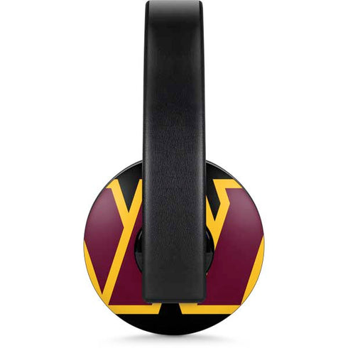 NFL Washington Commanders Black Background PlayStation 4 Gold Wireless Headset Skin
